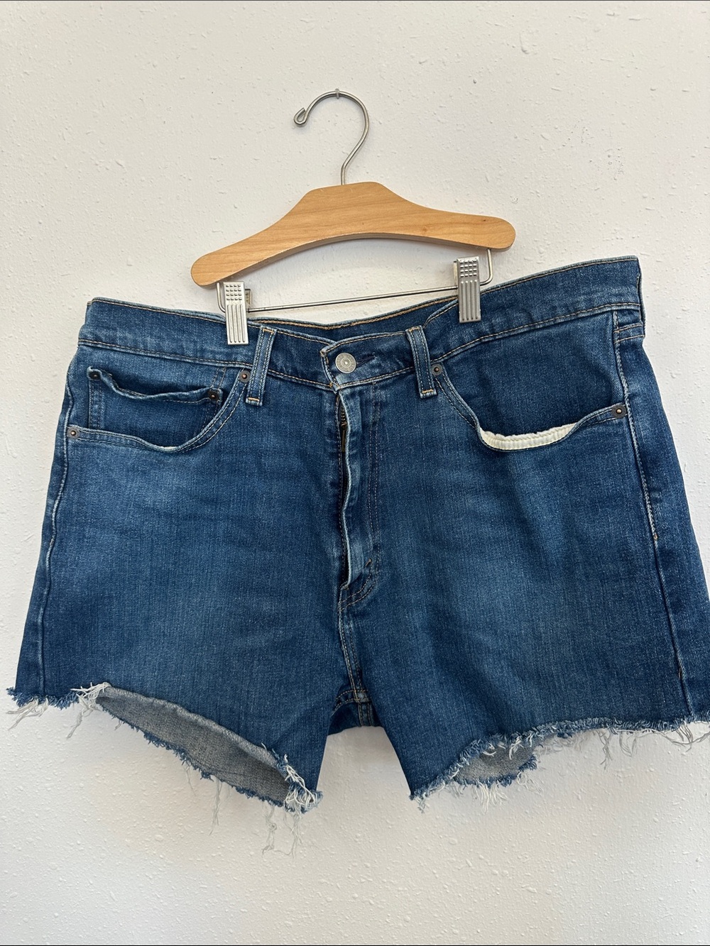 Levi's 503 red tab cutoffs denim shorts jean short shorts high rise